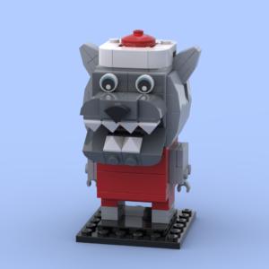 College Wolf Mascot